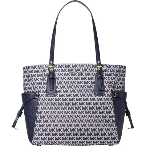 michael kors voyager ew signature tote|logo voyager east west tote.